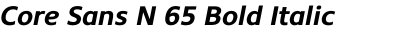 Core Sans N 65 Bold Italic